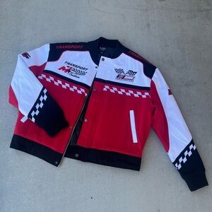 Red and Black Racing Bomber Jacket